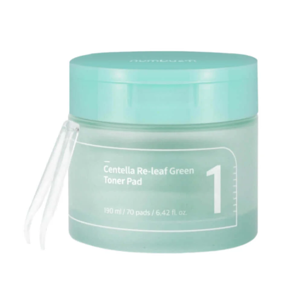 numbuzin No.1 Centella Re-Leaf Green Toner Pad